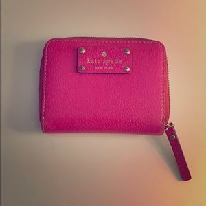 Kate Spade mini neda small wallet - hot pink